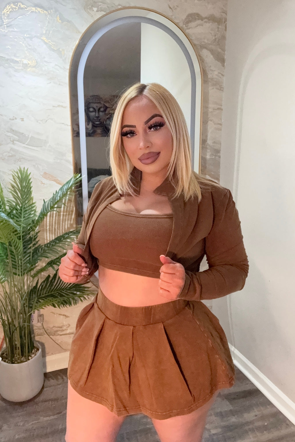 3 Piece Mini Skirt Set