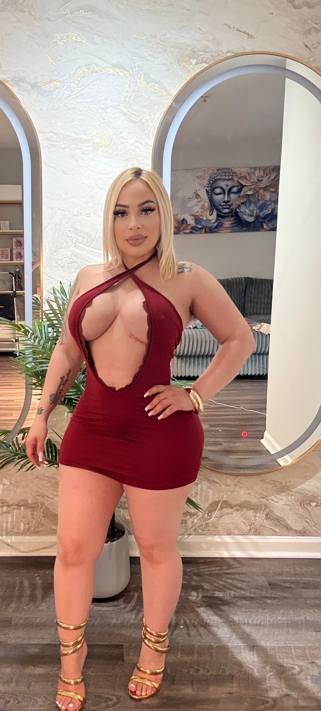 Halter Mini Dress