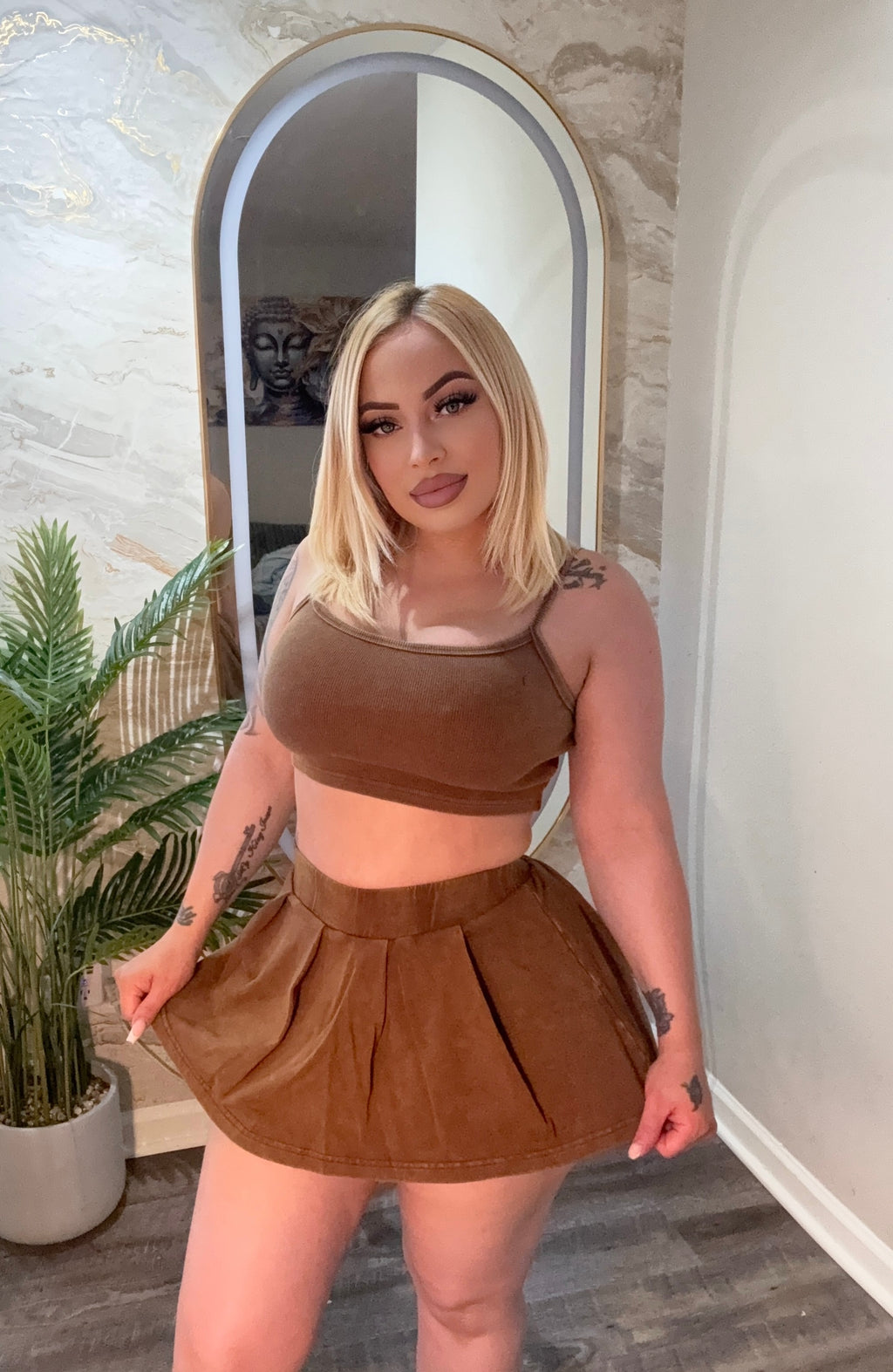 3 Piece Mini Skirt Set