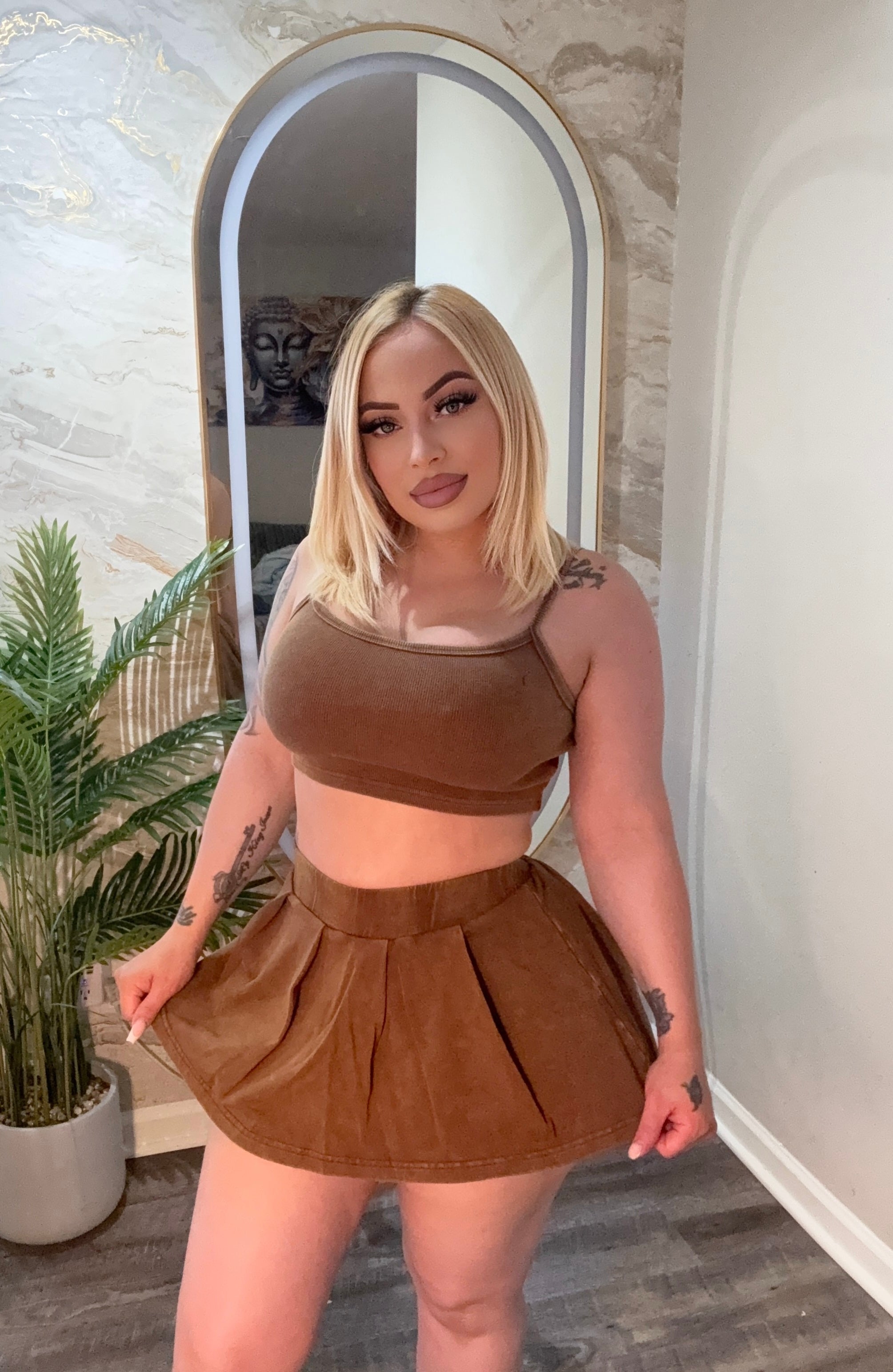 3 Piece Mini Skirt Set